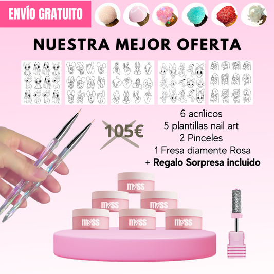 KIT BASÍCO ACRÍLICOS + REGALO SORPRESA