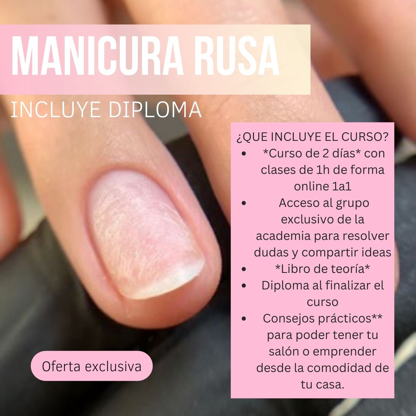 CURSO MANICURA RUSA